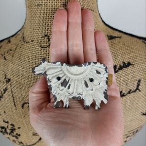 Indie Upcycled Rustic Cow Hairclip